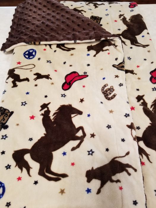 Cowboy Rodeo Baby Blanket
