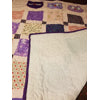 Purple Owls and Blocks Baby Quilt